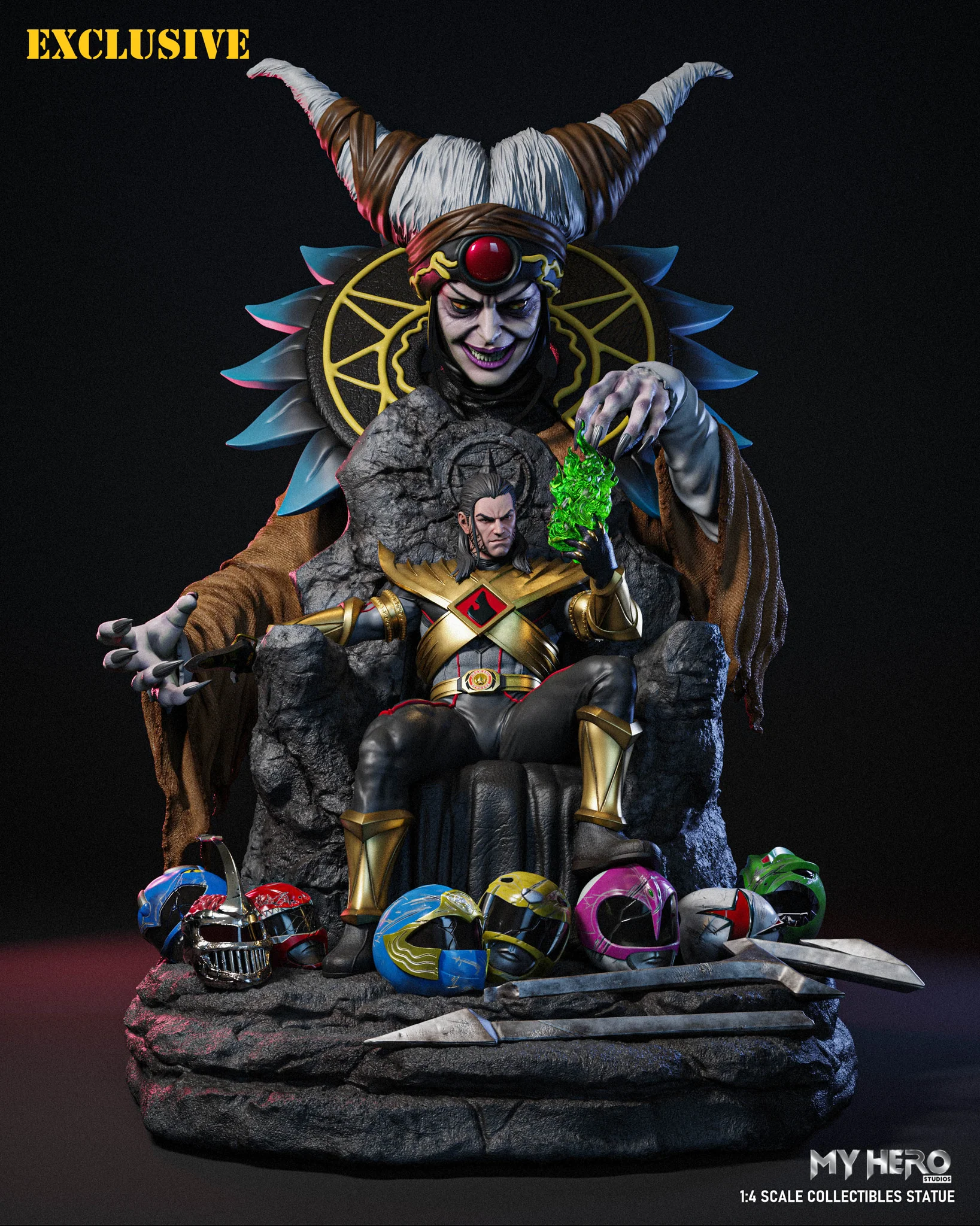 [PREORDER] My Hero Studios Lord Drakkon Evo III 1/4 Scale Collectible Statue - Exclusive Version - Image 2