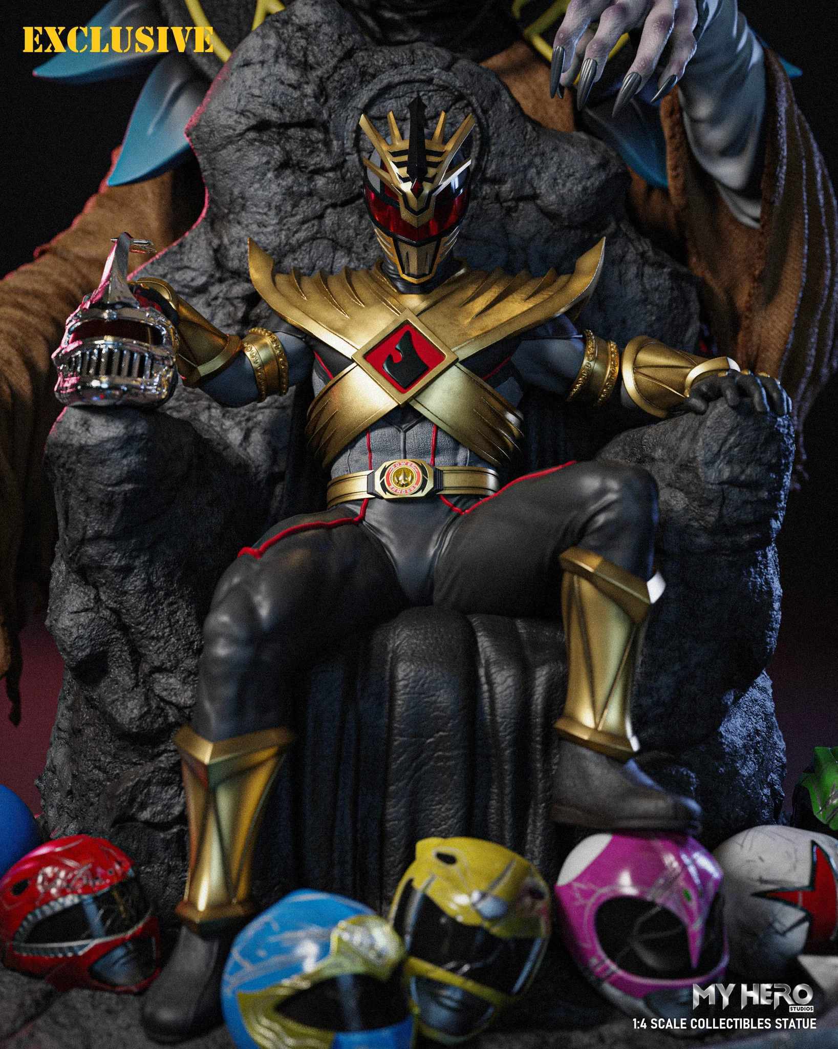 [PREORDER] My Hero Studios Lord Drakkon Evo III 1/4 Scale Collectible Statue - Exclusive Version - Image 5