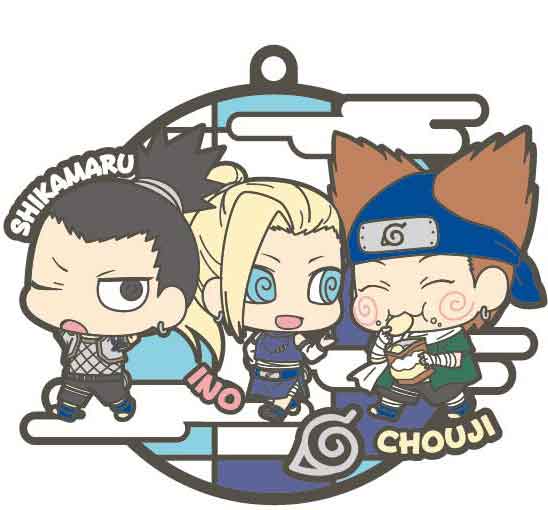 Naruto Shippuden Buddy Colle Rubber Mascot - Three-man Cell Dattebayo! - Image 3