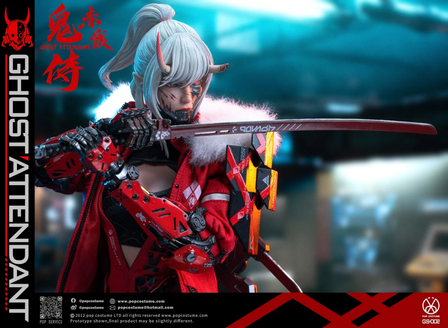 [PREORDER] POPCOSTUME GS-002 Ghost Attendant Red Remains 1/6 Action Figure - Image 13