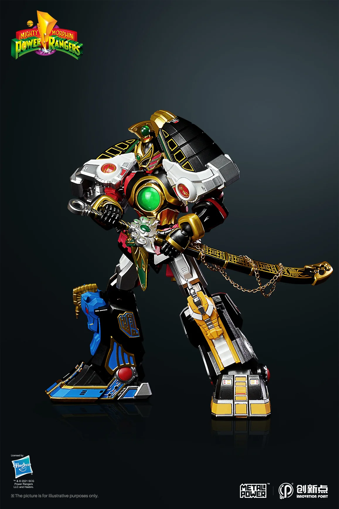 Power Rangers Metal Power Thunder Megazord Action Figure - Image 8