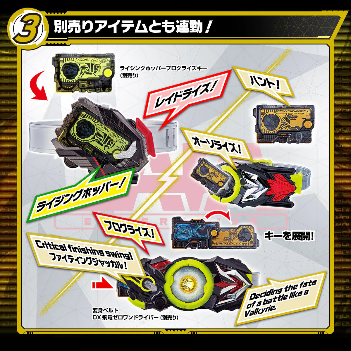DX Raid Riser w/ Fighting Jackal Progrise Key - Image 6