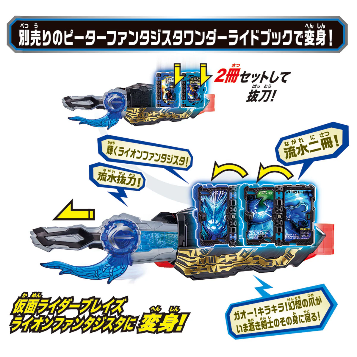 DX Water Emblem & Lion Senki Wonder Ride Book - Image 7