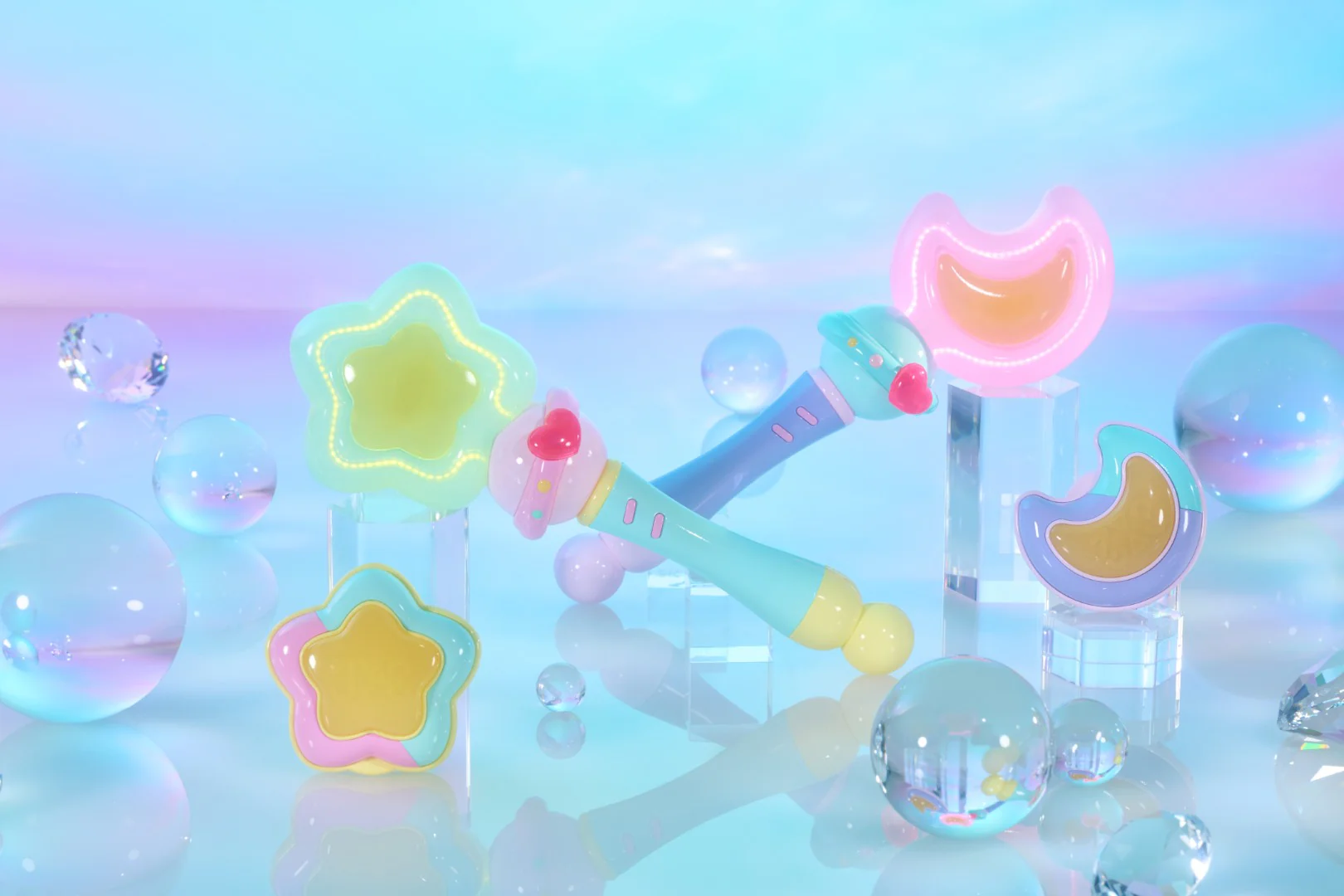 [PREORDER] PROPLICA Moontoneoneon & Glass Heart DreamPact Set - Lulutto Lilly - Image 2