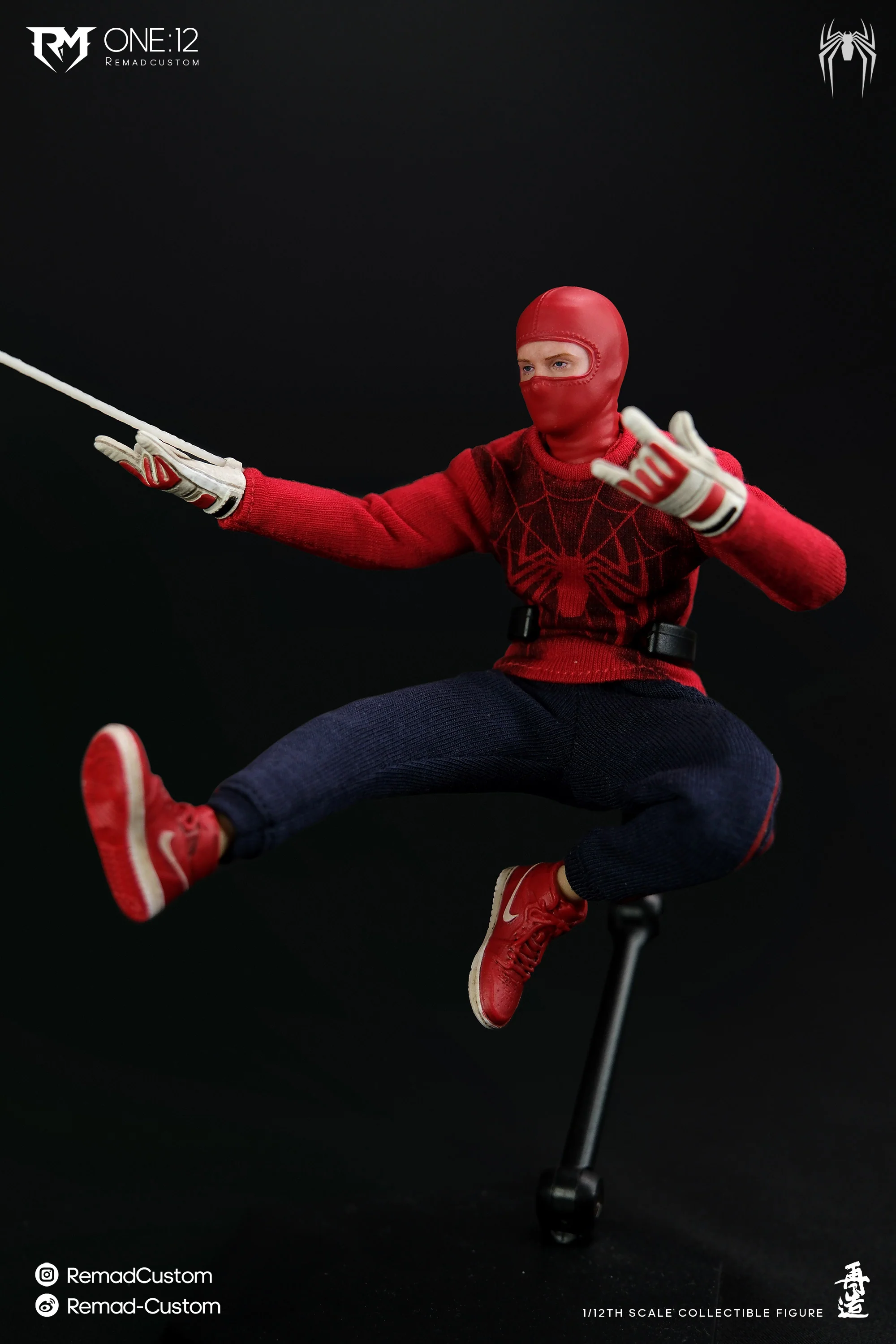 RemadCustom RM-008 Wrestler Spider Human 1/12 Scale Action Figure