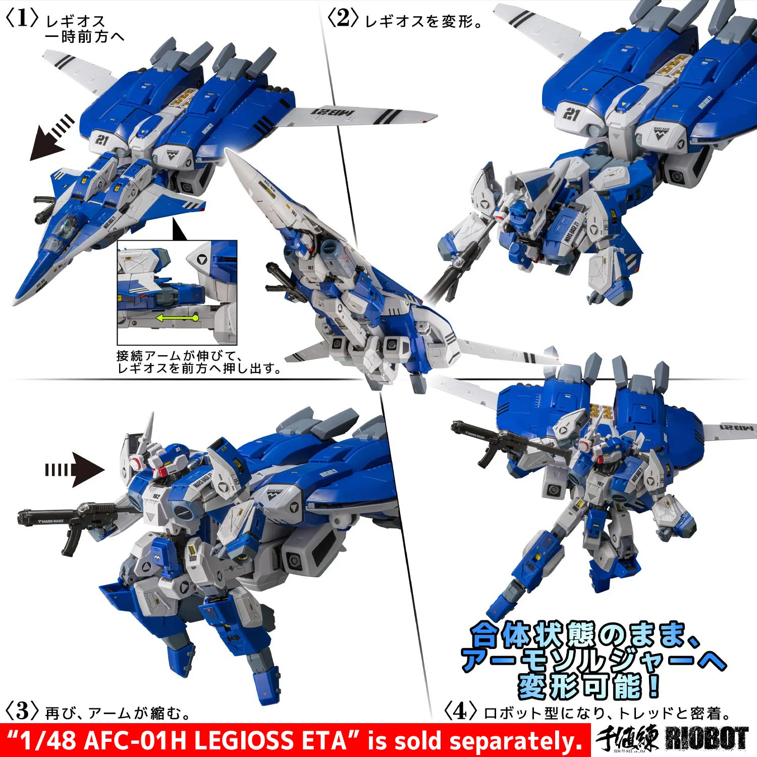 Riobot AB-01H Tread - Robotech Mecha Genesis Mospeada - Image 9