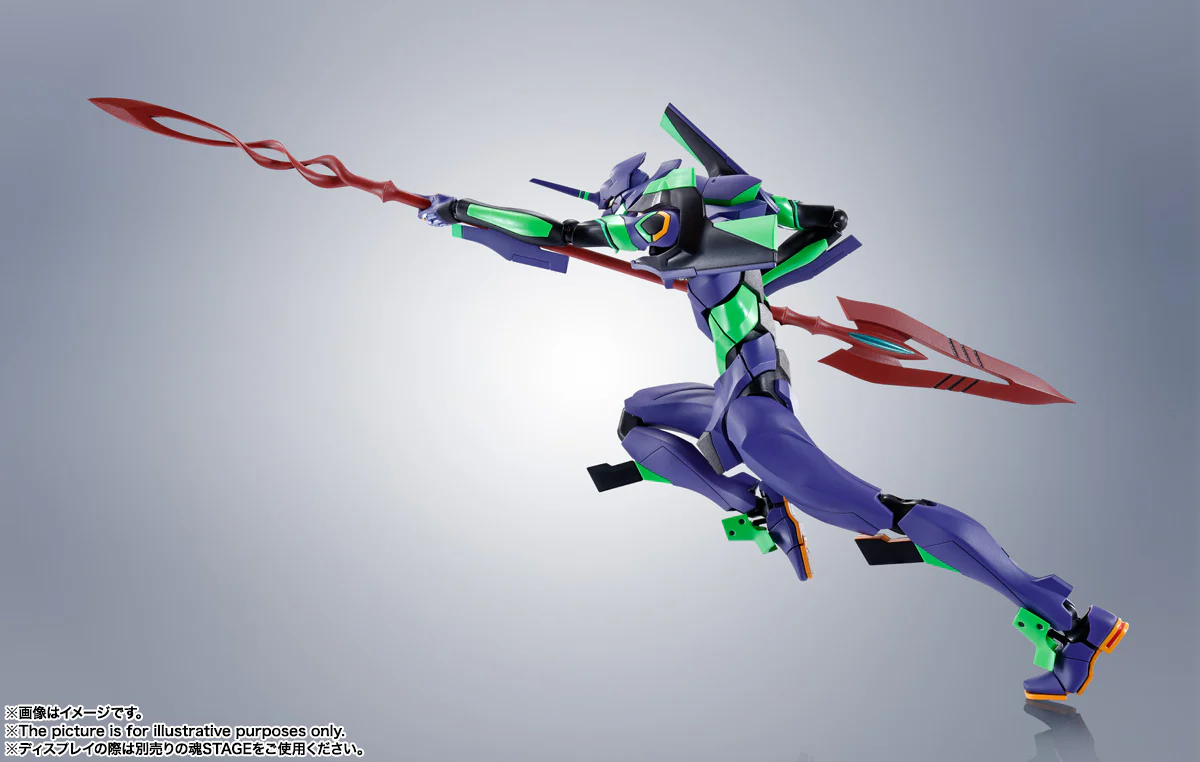 ROBOT Damashii (SIDE EVA) Evangelion Unit 1 w/ Cassius Spear (Renewal Color Edition) - Image 5