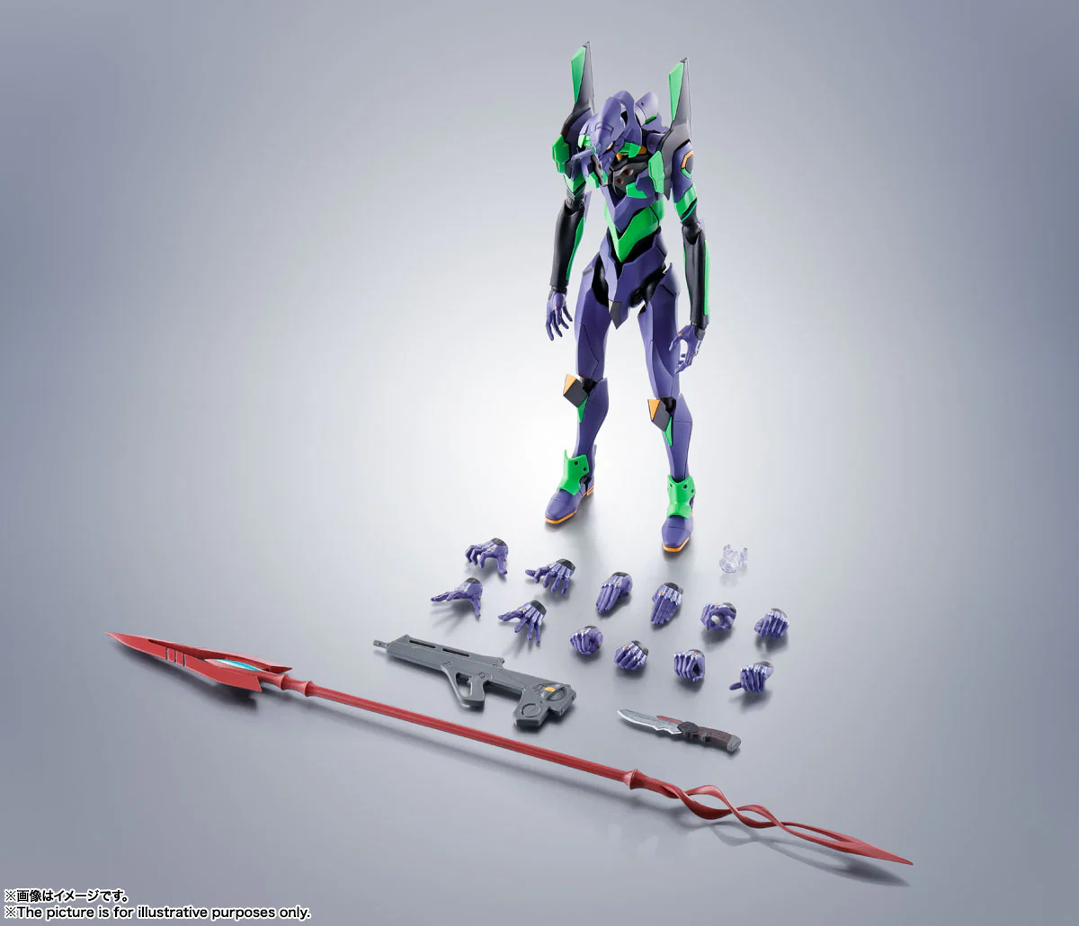 ROBOT Damashii (SIDE EVA) Evangelion Unit 1 w/ Cassius Spear (Renewal Color Edition) - Image 7