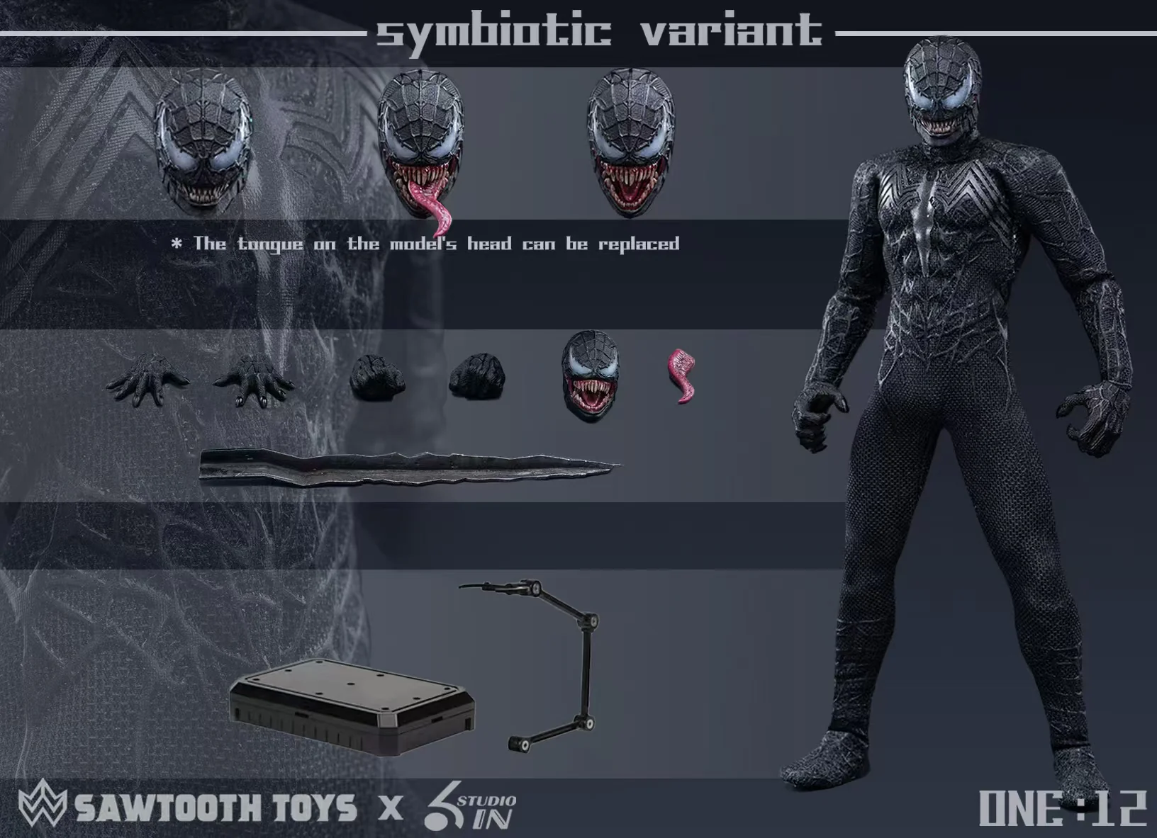 SawTooth Toys Symbiotic Variant 1/12 Scale Action Figure - Image 10