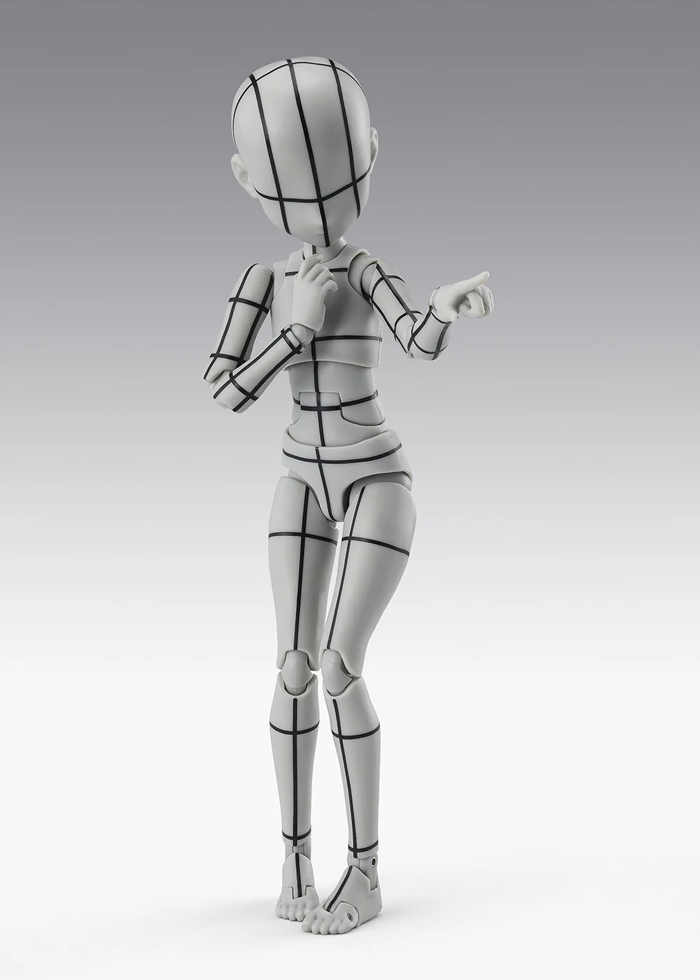 SH Figuarts Body-Chan Wireframe Ken Sugimori Edition (Gray Color Ver) - Image 4