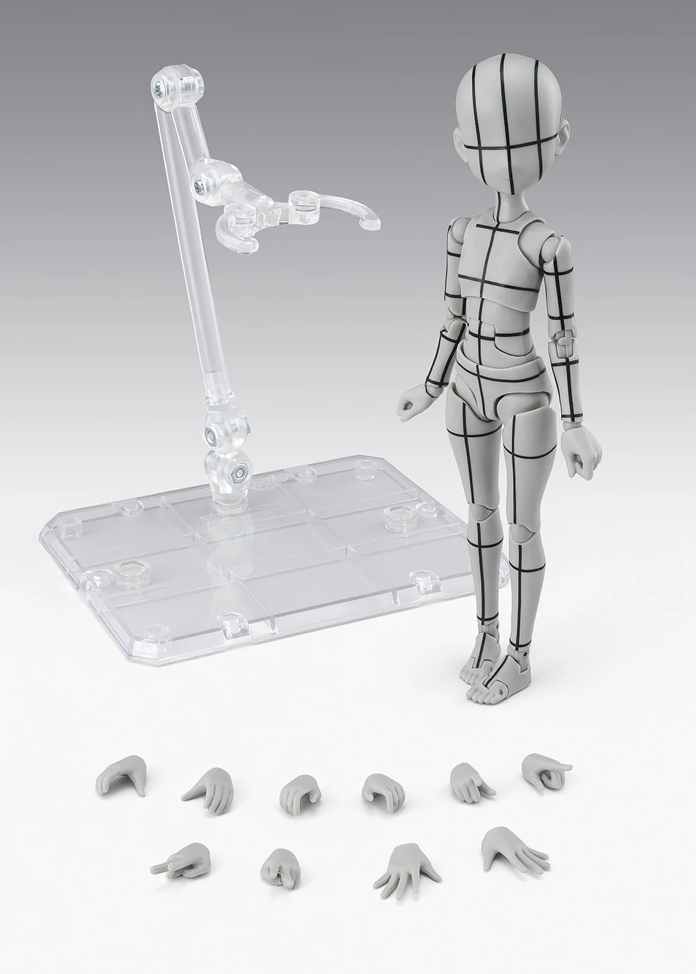 SH Figuarts Body-Chan Wireframe Ken Sugimori Edition (Gray Color Ver) - Image 7