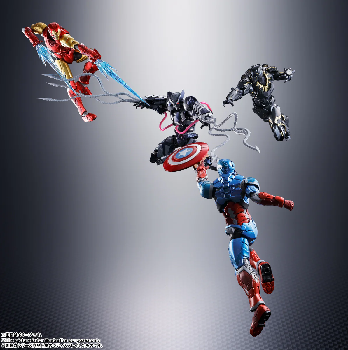 SH Figuarts Tech-on Avengers Venom Symbiote Wolverine - Image 14