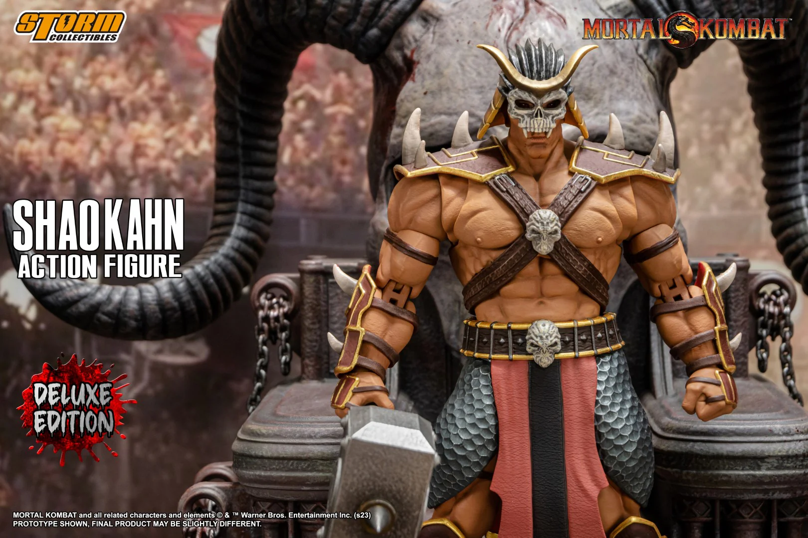 Shao Khan Storm Collectibles Mortal Kombat Action Figure - Deluxe Version - Image 6