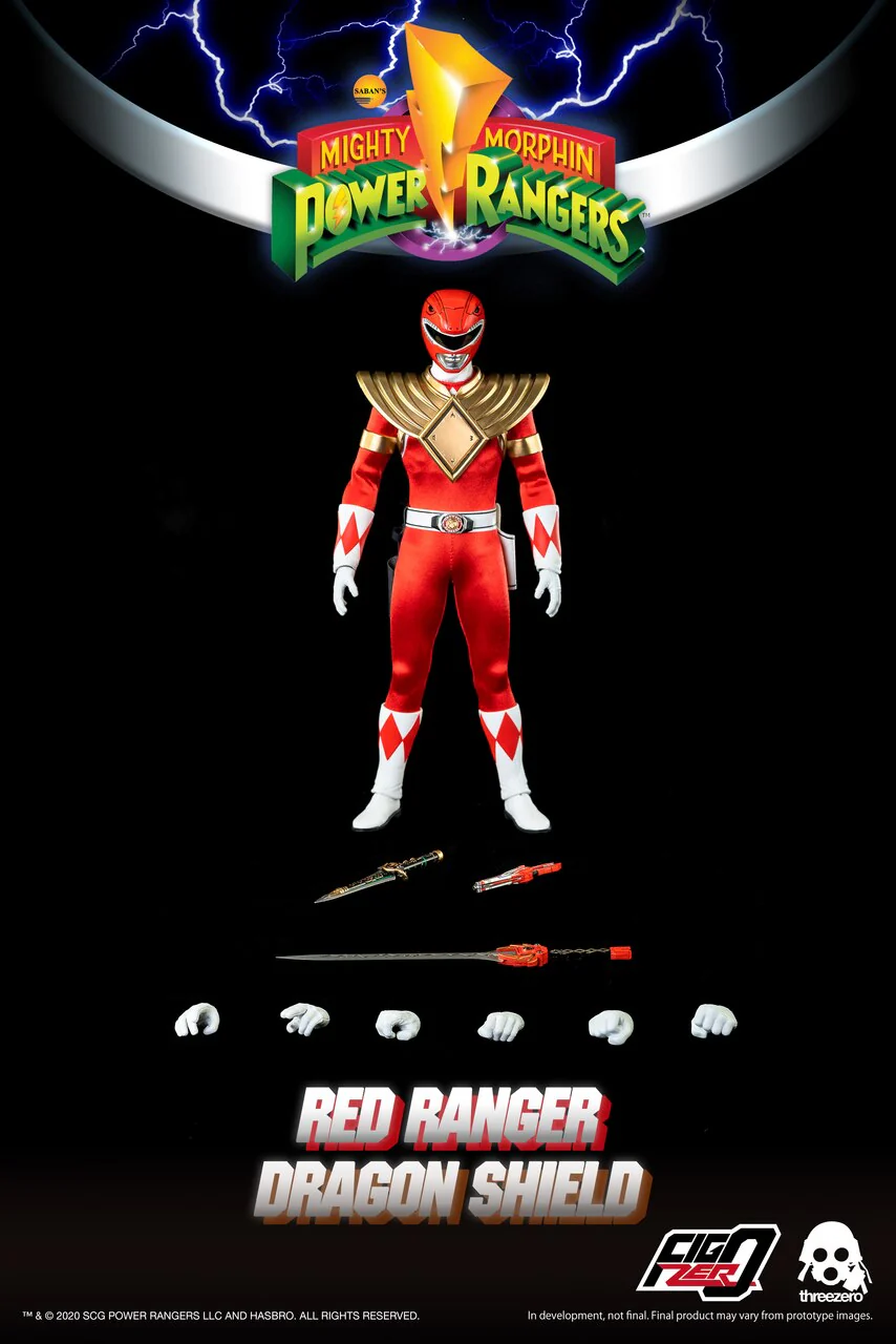 ThreeZero Shielded Red Power Ranger 1/6 Scale Figure - Image 4
