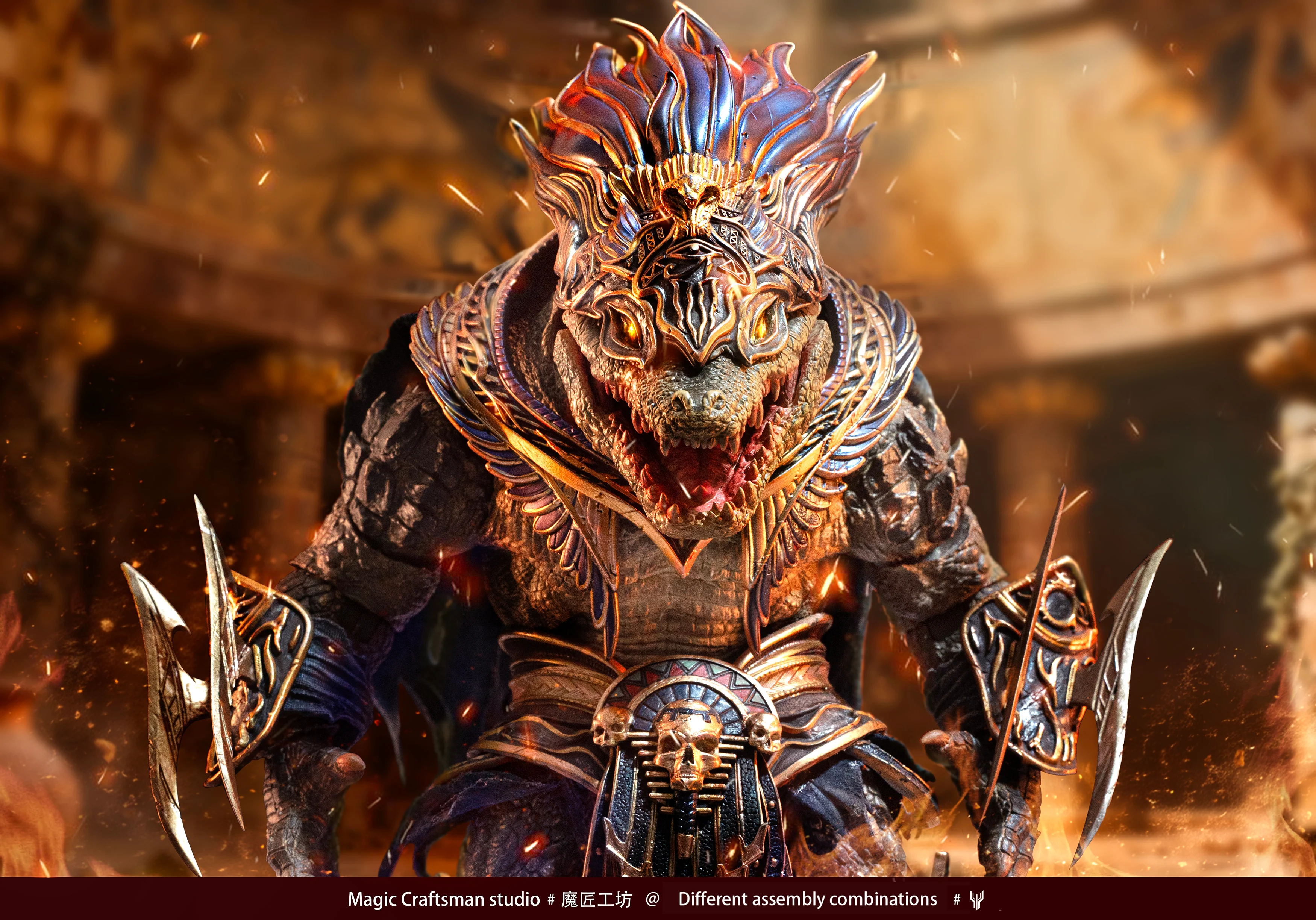 Sobek (Desert Colossus Crocodile) - Temple of Chaos Egypt 1/12 Action Figure - Image 21