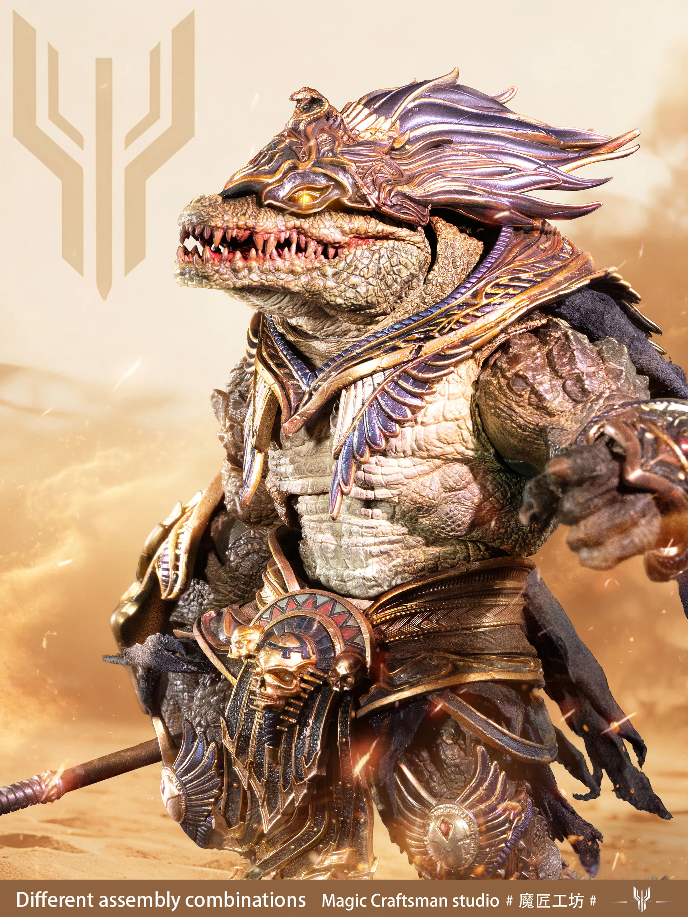 Sobek (Desert Colossus Crocodile) - Temple of Chaos Egypt 1/12 Action Figure - Image 24