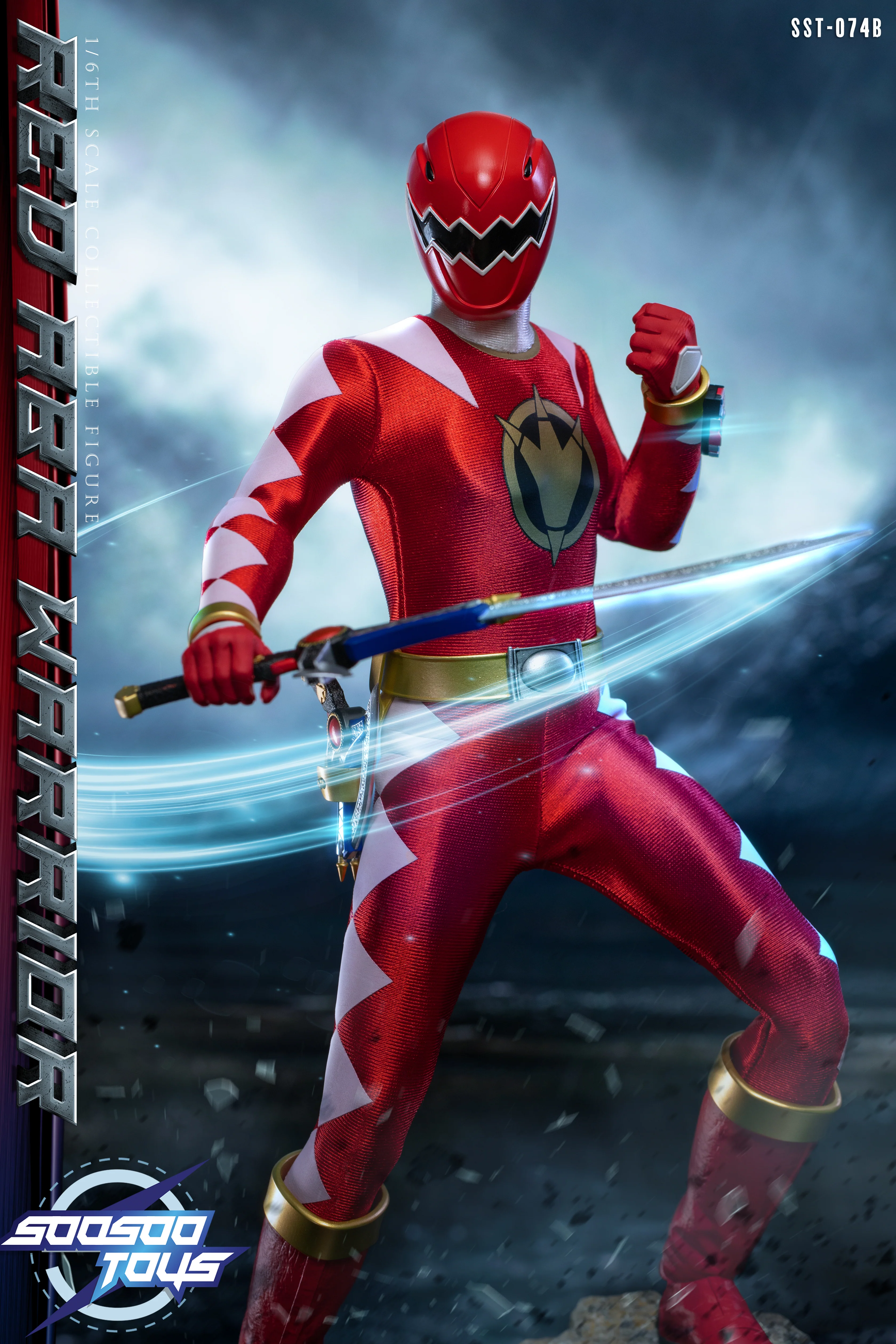 SST-074B Red Aba Warrior 1/6 Scale Action Figure - Image 2