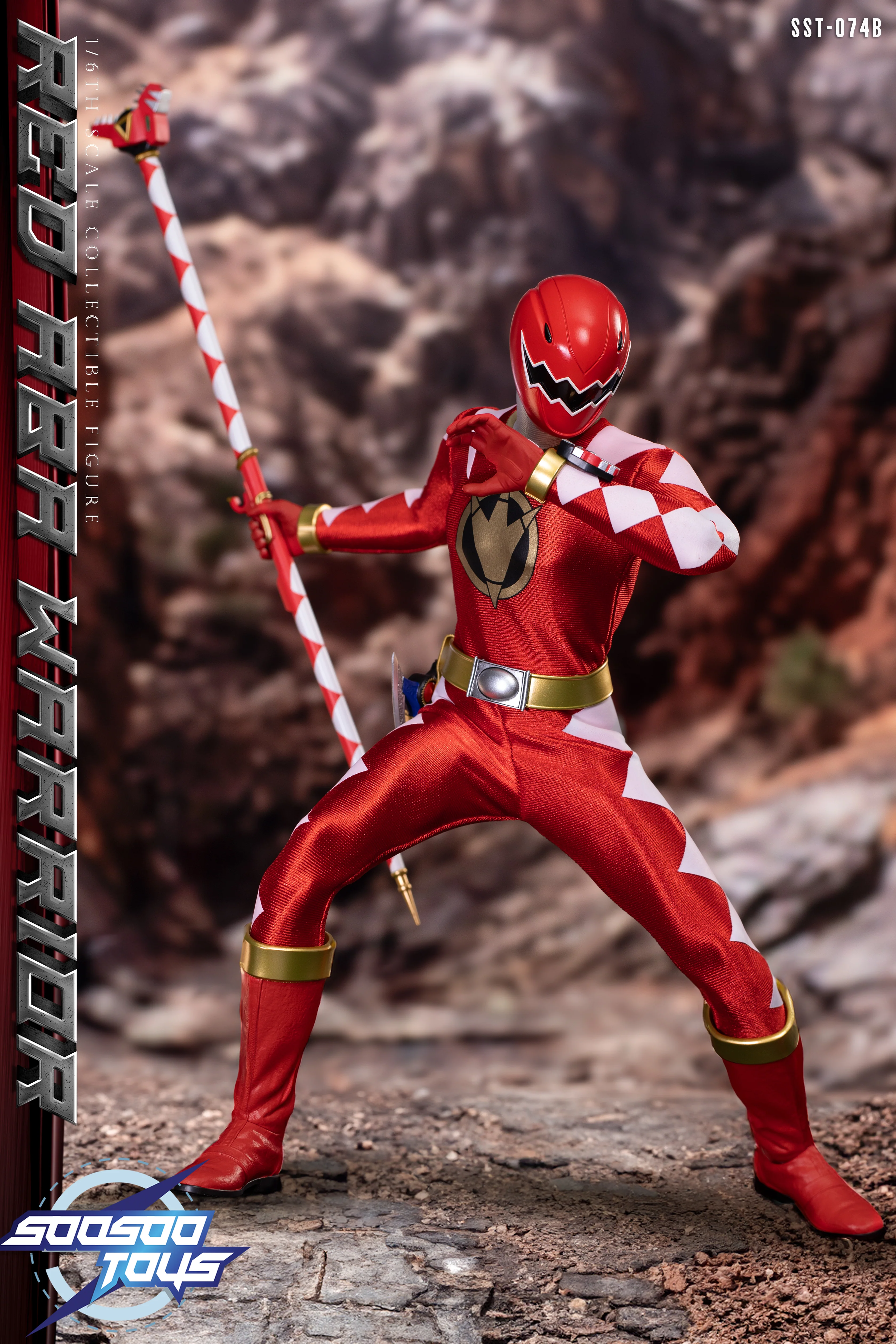 SST-074B Red Aba Warrior 1/6 Scale Action Figure - Image 3