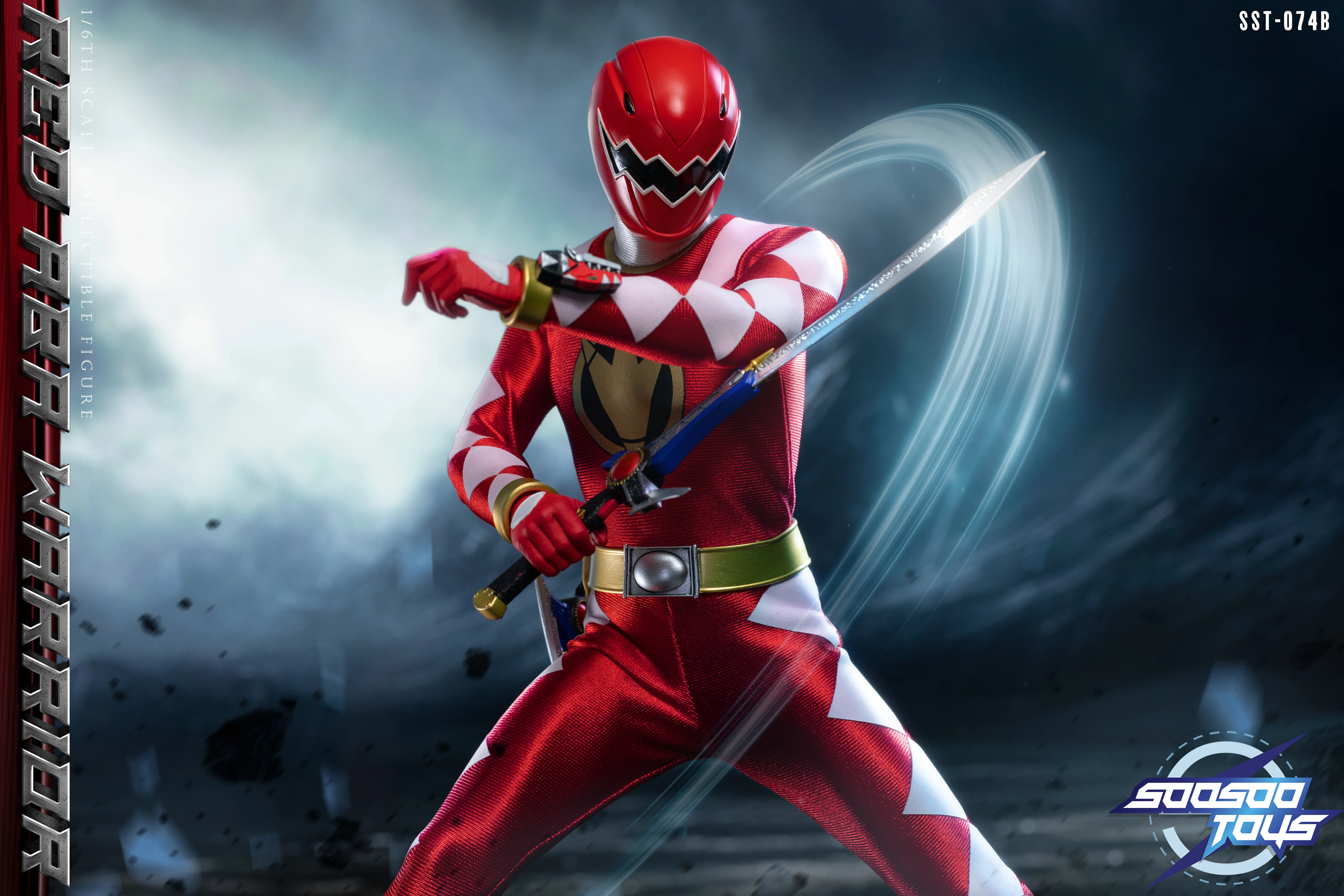 SST-074B Red Aba Warrior 1/6 Scale Action Figure - Image 7