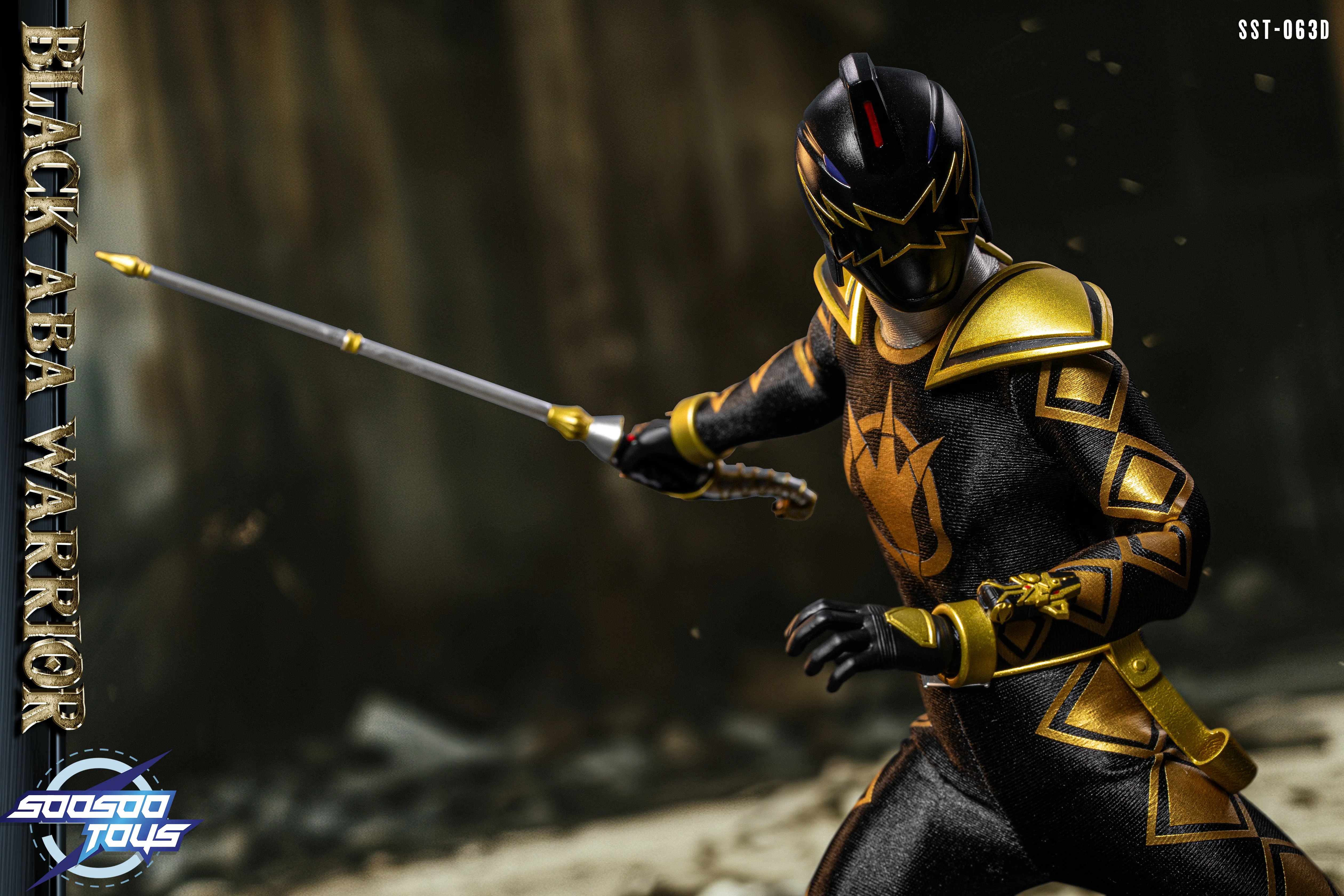 SST063D Black Aba Warrior 1/6 Scale Action Figure - Image 9