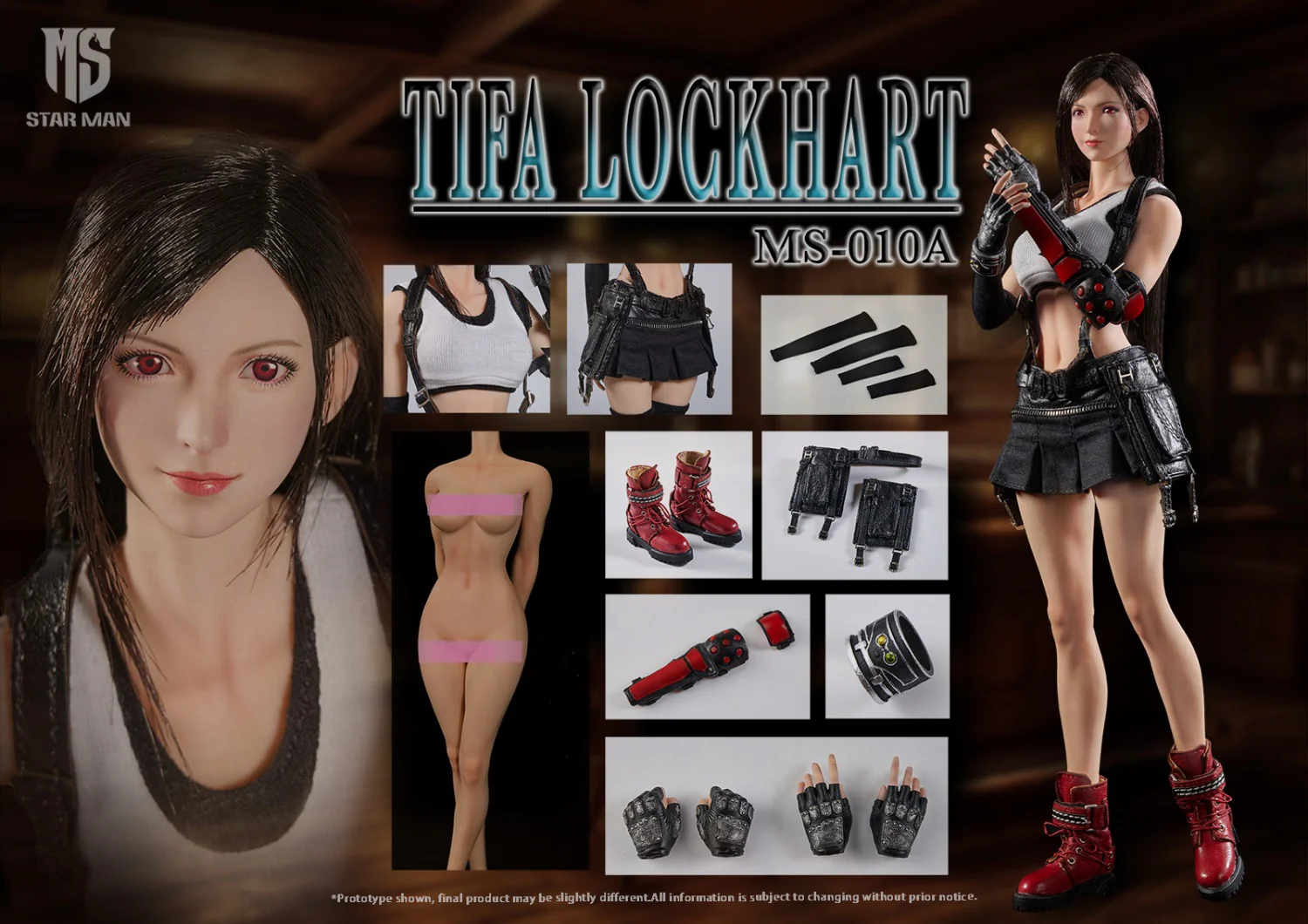 Star Man MS-010A Tifa Lockhart (White Tank Top) - Image 12