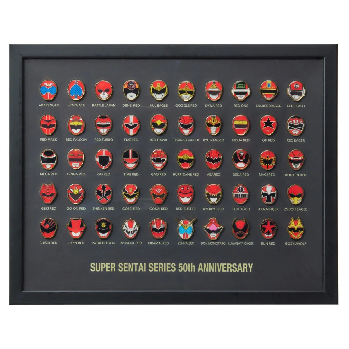 Super Sentai 50th Anniversary Framed Pin Set - Image 6