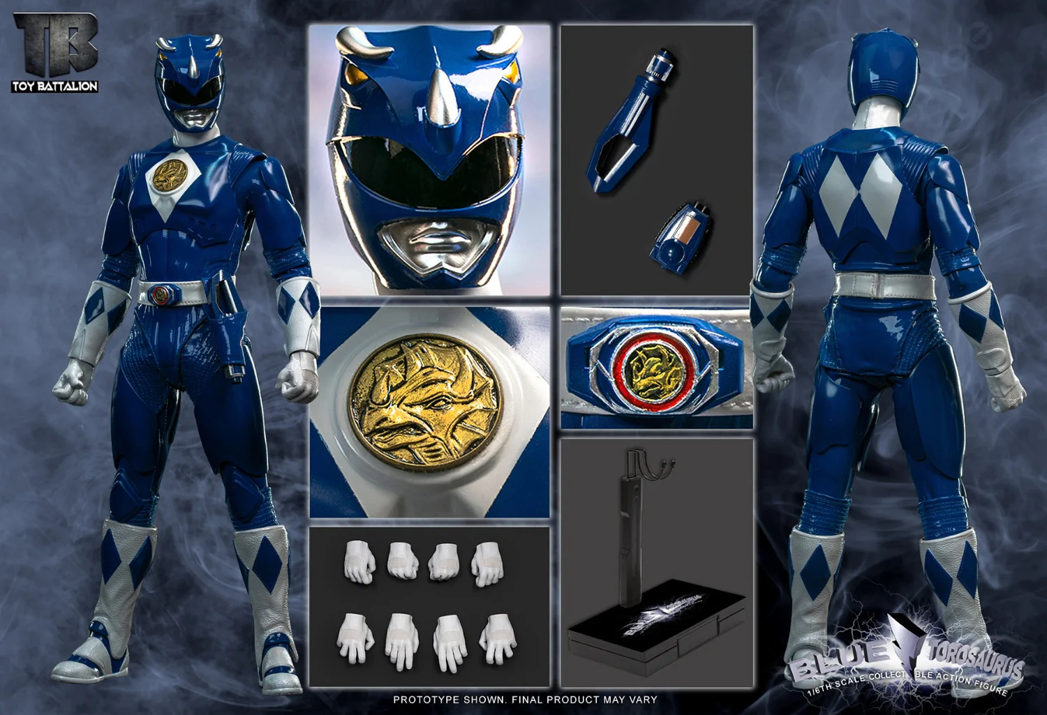 Toys Battalion TB014 Blue Torosaurus 1/6 Scale Action Figure - Image 12