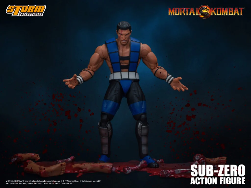 Unmasked Sub-Zero - Mortal Kombat 3 Figure - Image 17