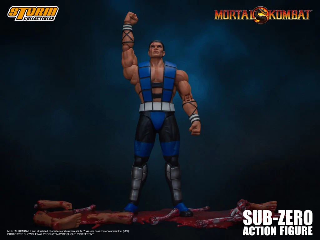 Unmasked Sub-Zero - Mortal Kombat 3 Figure - Image 18