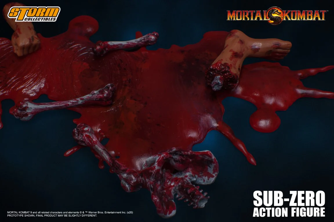 Unmasked Sub-Zero - Mortal Kombat 3 Figure - Image 21