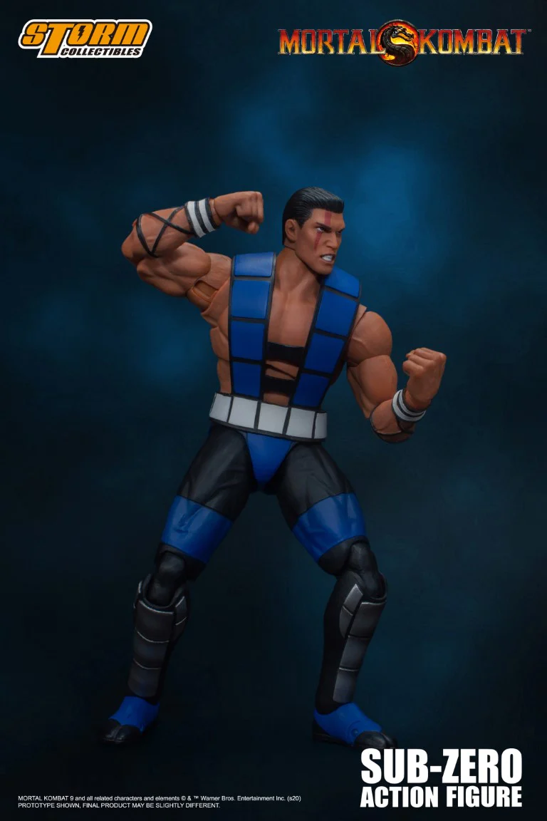 Unmasked Sub-Zero - Mortal Kombat 3 Figure - Image 5