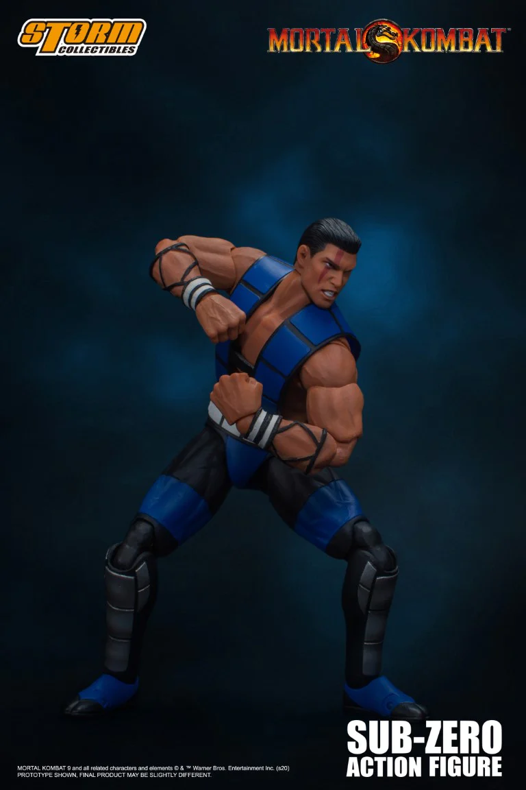 Unmasked Sub-Zero - Mortal Kombat 3 Figure - Image 6