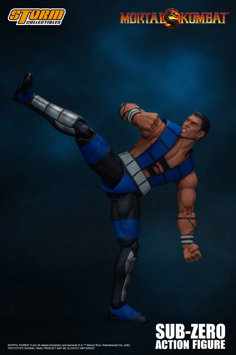 Unmasked Sub-Zero - Mortal Kombat 3 Figure - Image 9