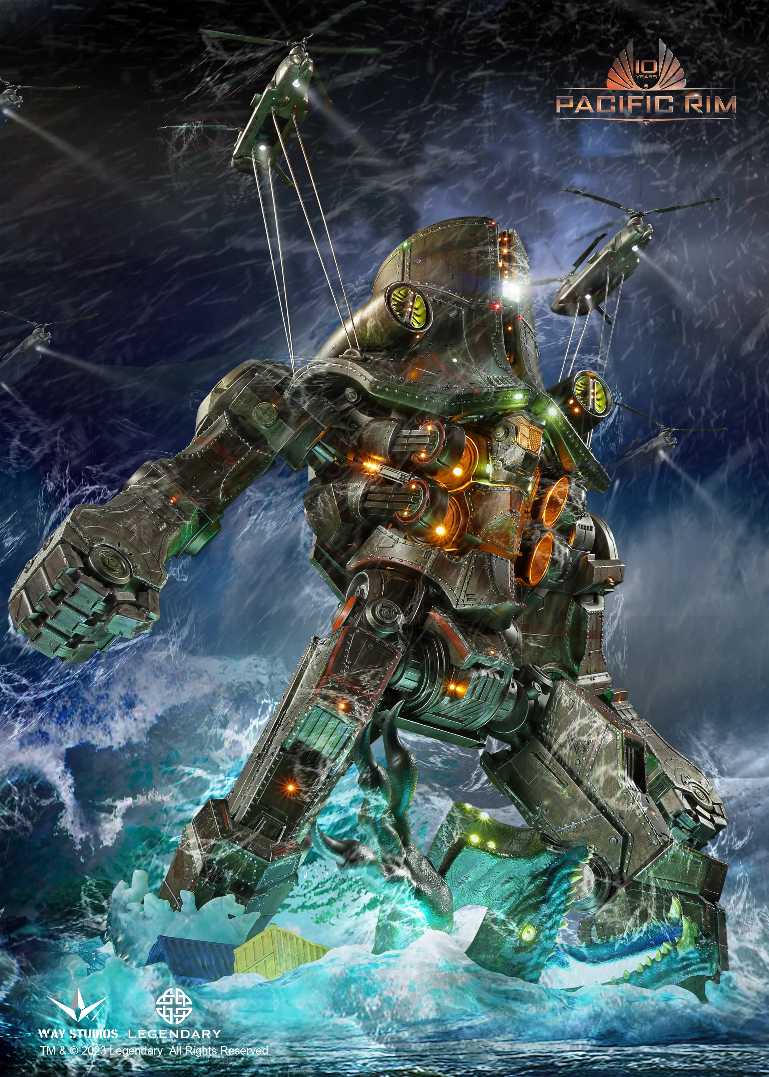 WayStudios Pacific Rim Cherno Alpha Jaeger Statue - Image 9