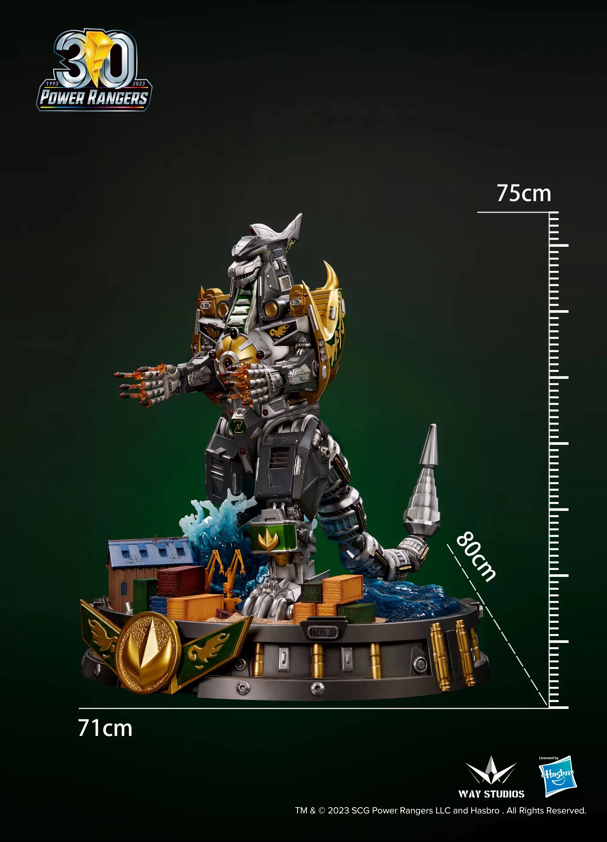 WayStudios Power Rangers Dragonzord Statue - Image 5