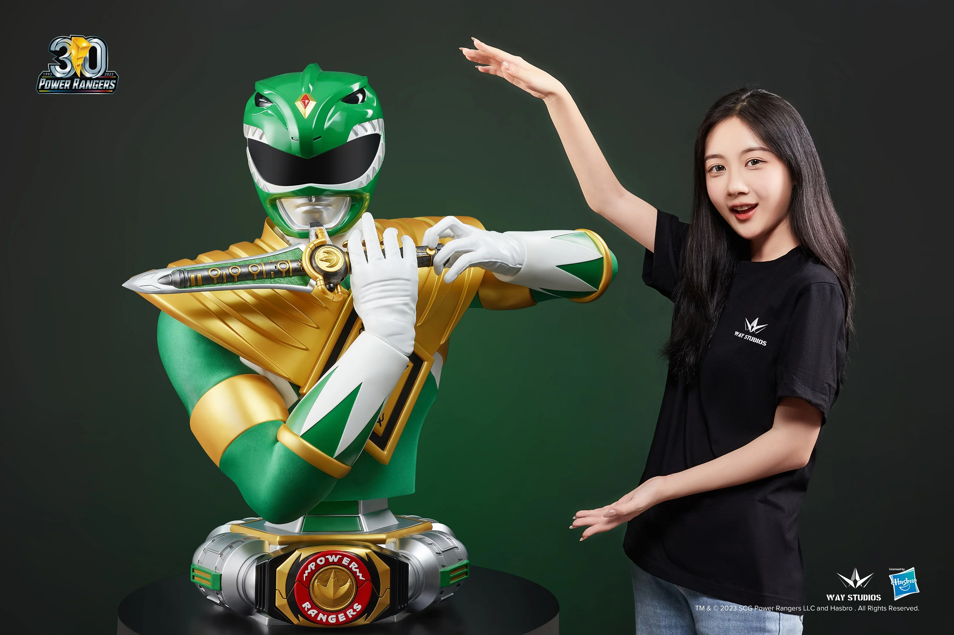 WayStudios Power Rangers Series Green Ranger Life Size Bust - Image 5