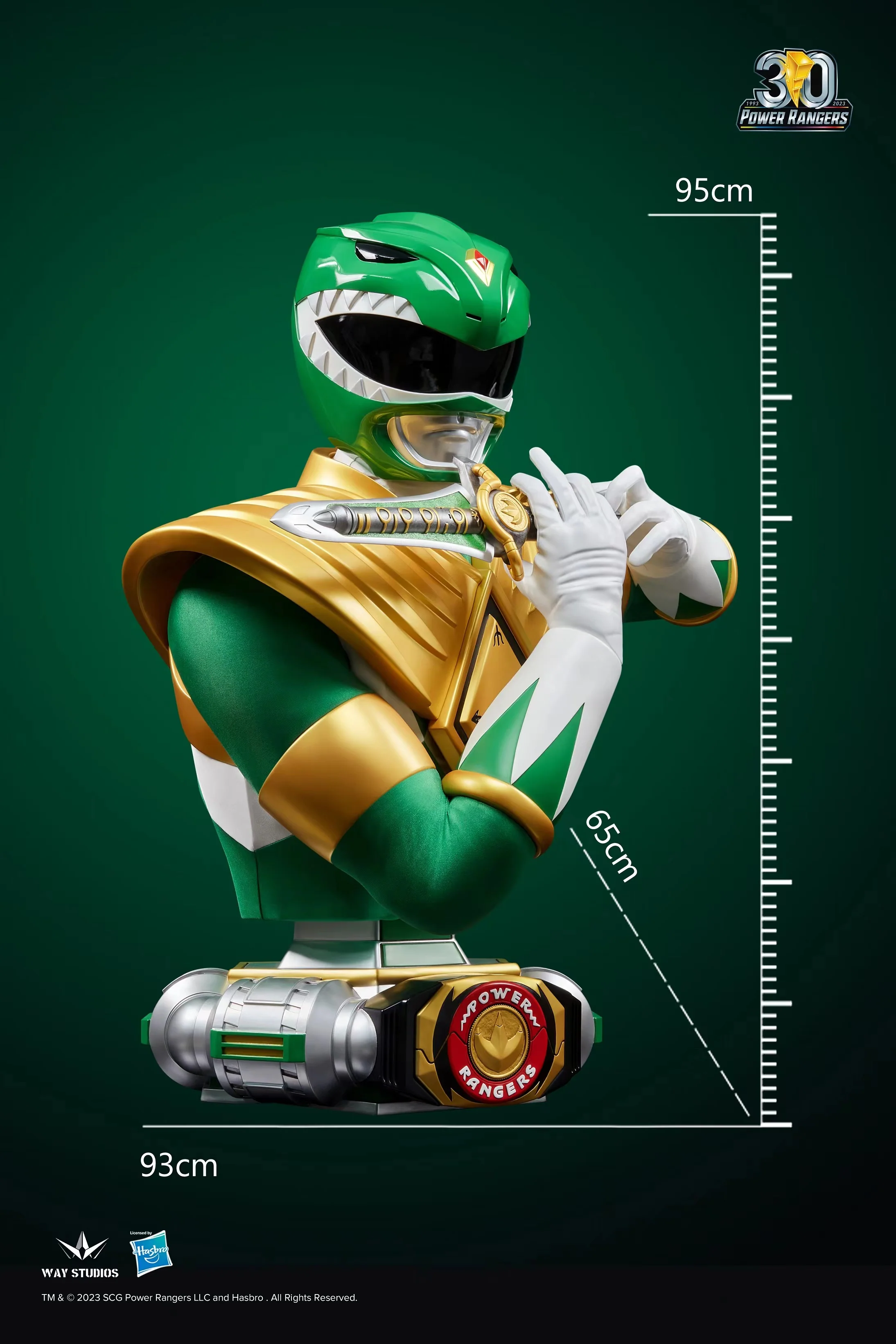 WayStudios Power Rangers Series Green Ranger Life Size Bust - Image 6